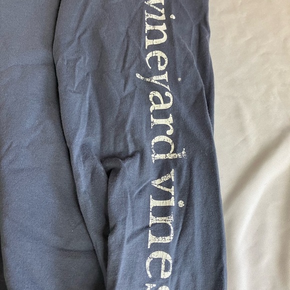 Vineyard Vines Blue Long Sleeve Tee Classic Crew - Picture 4 of 4